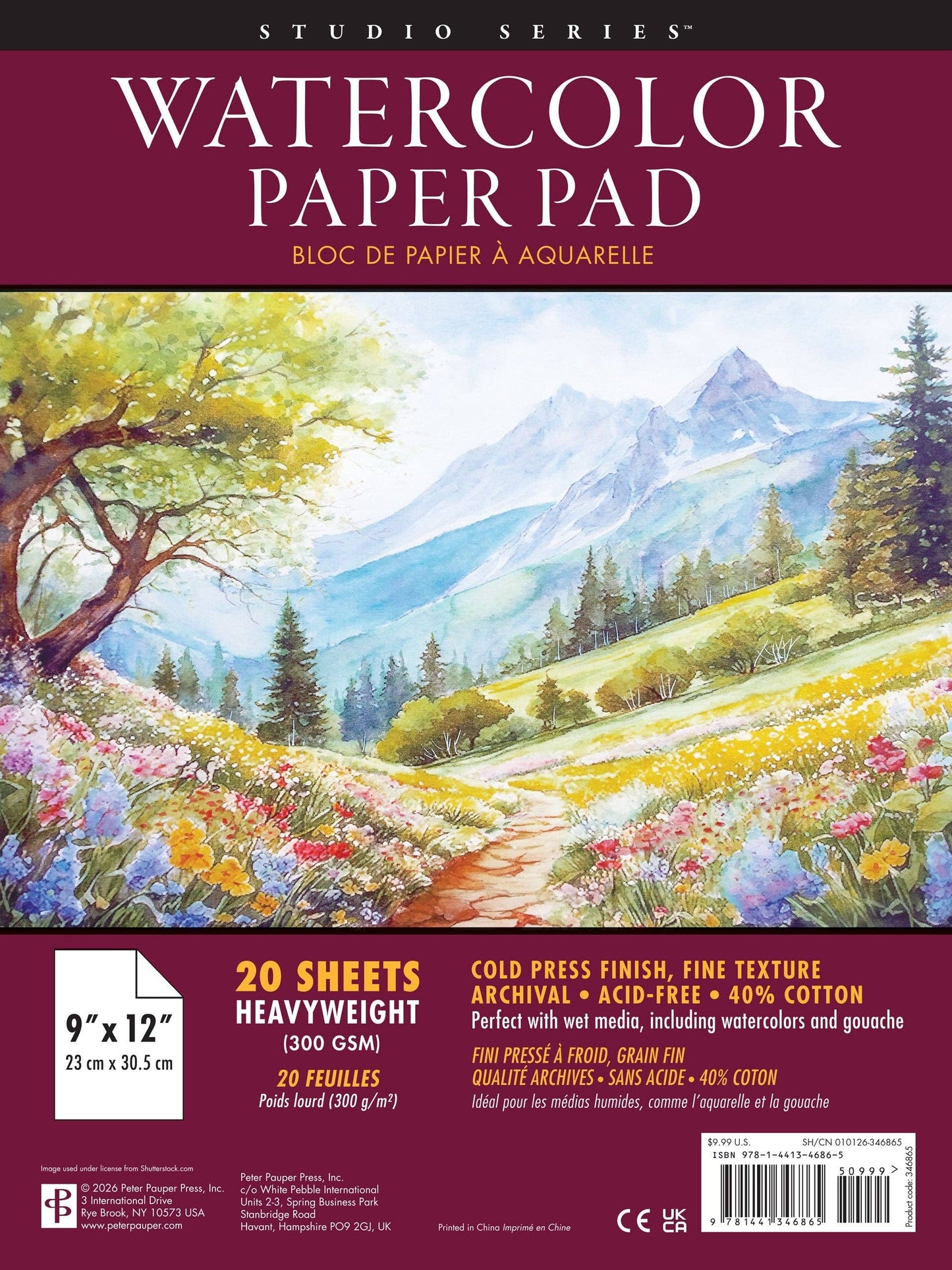 Studio Series Watercolor Paper Pad