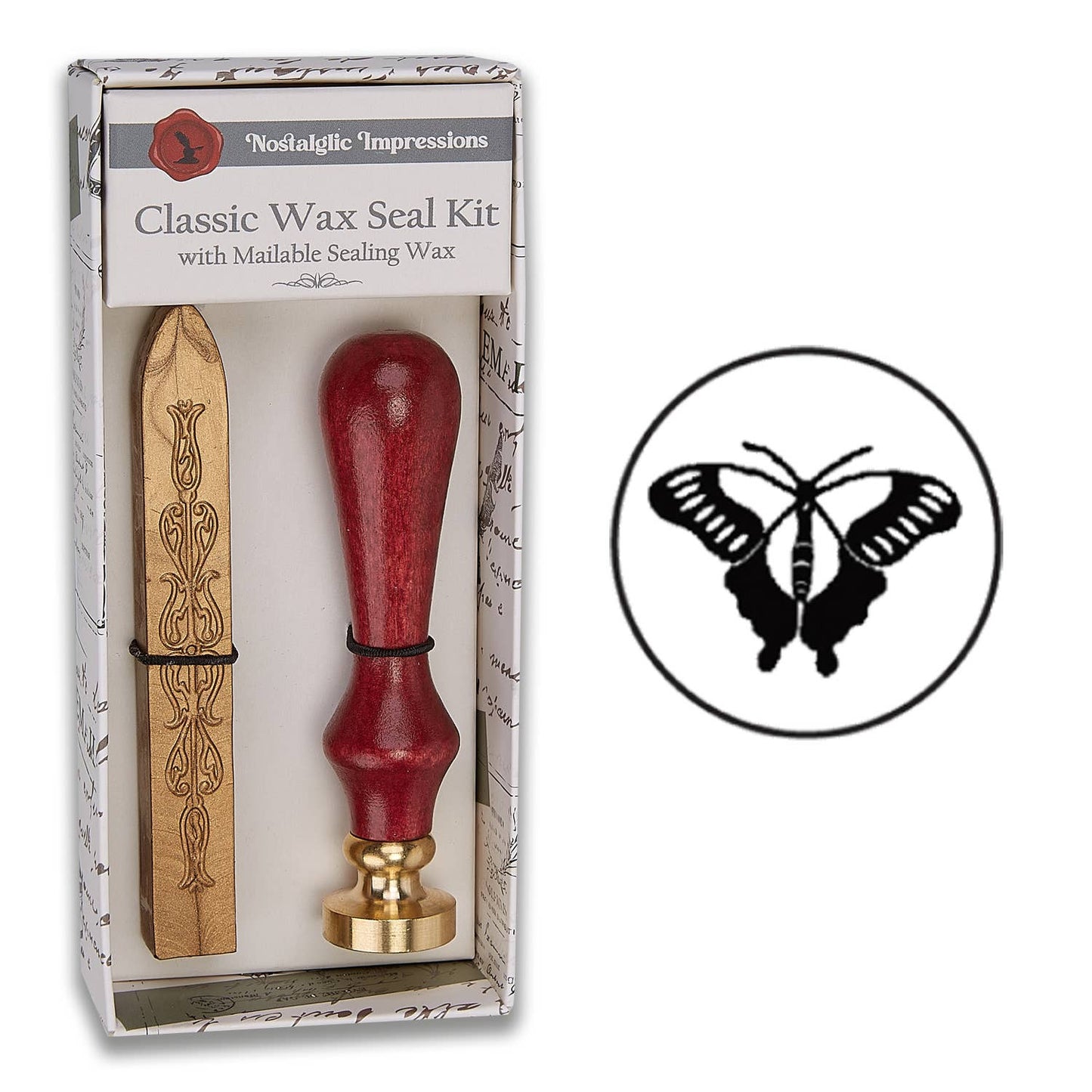 Nature-Inspired Wood Handle Wax Seal Kits: Botanical