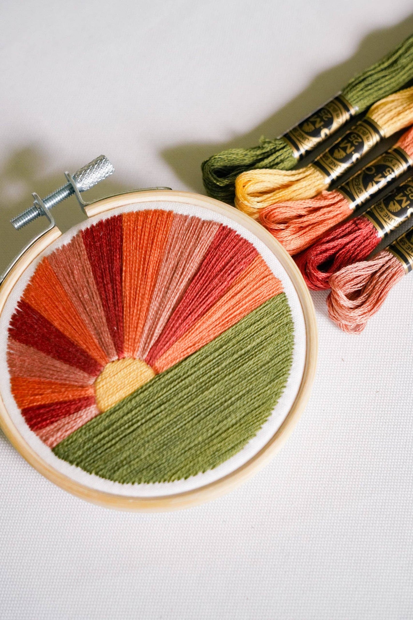 Mini Sunset 3" Hoop DIY Embroidery Kit