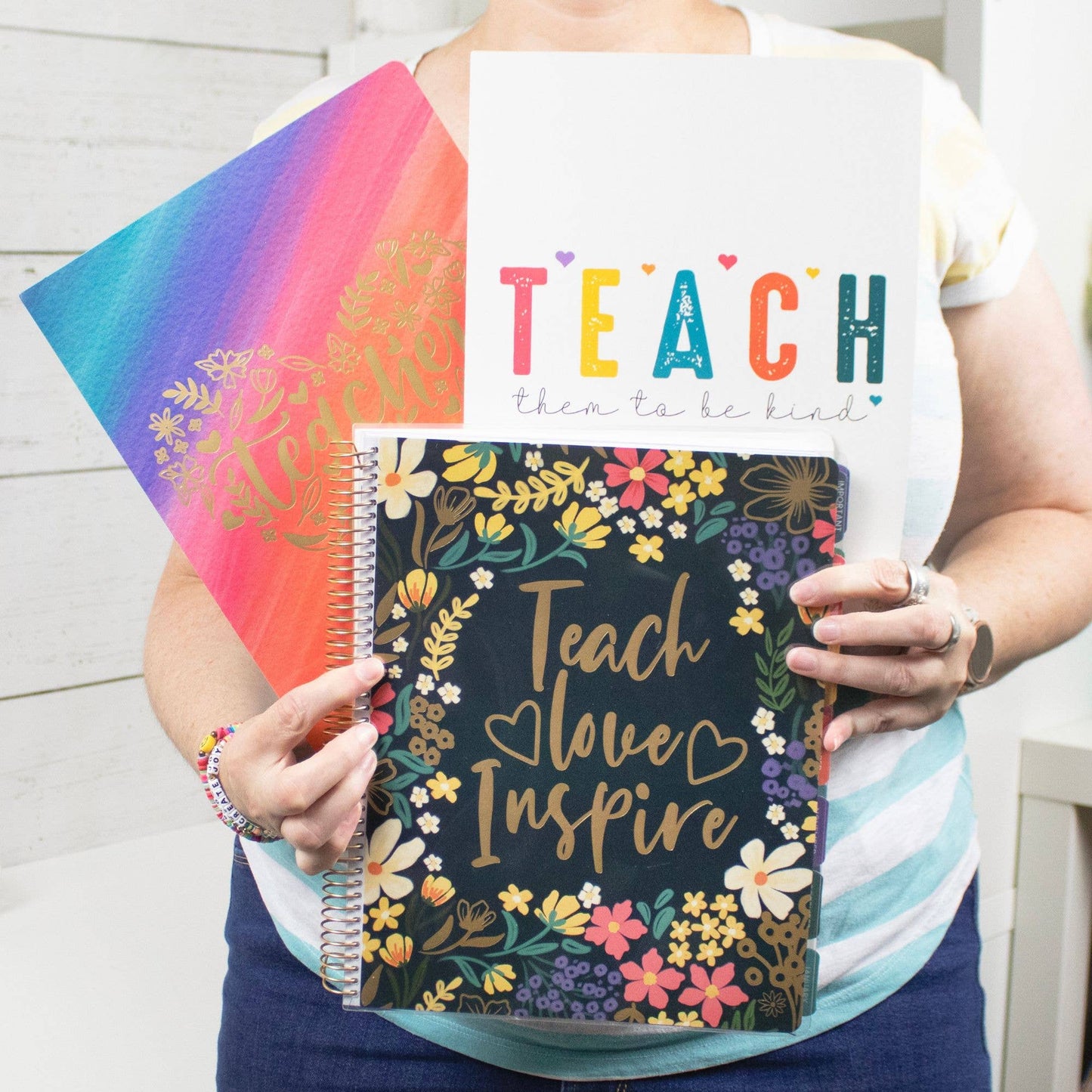 Undated Teacher Planners, Interchangeable: Neutral