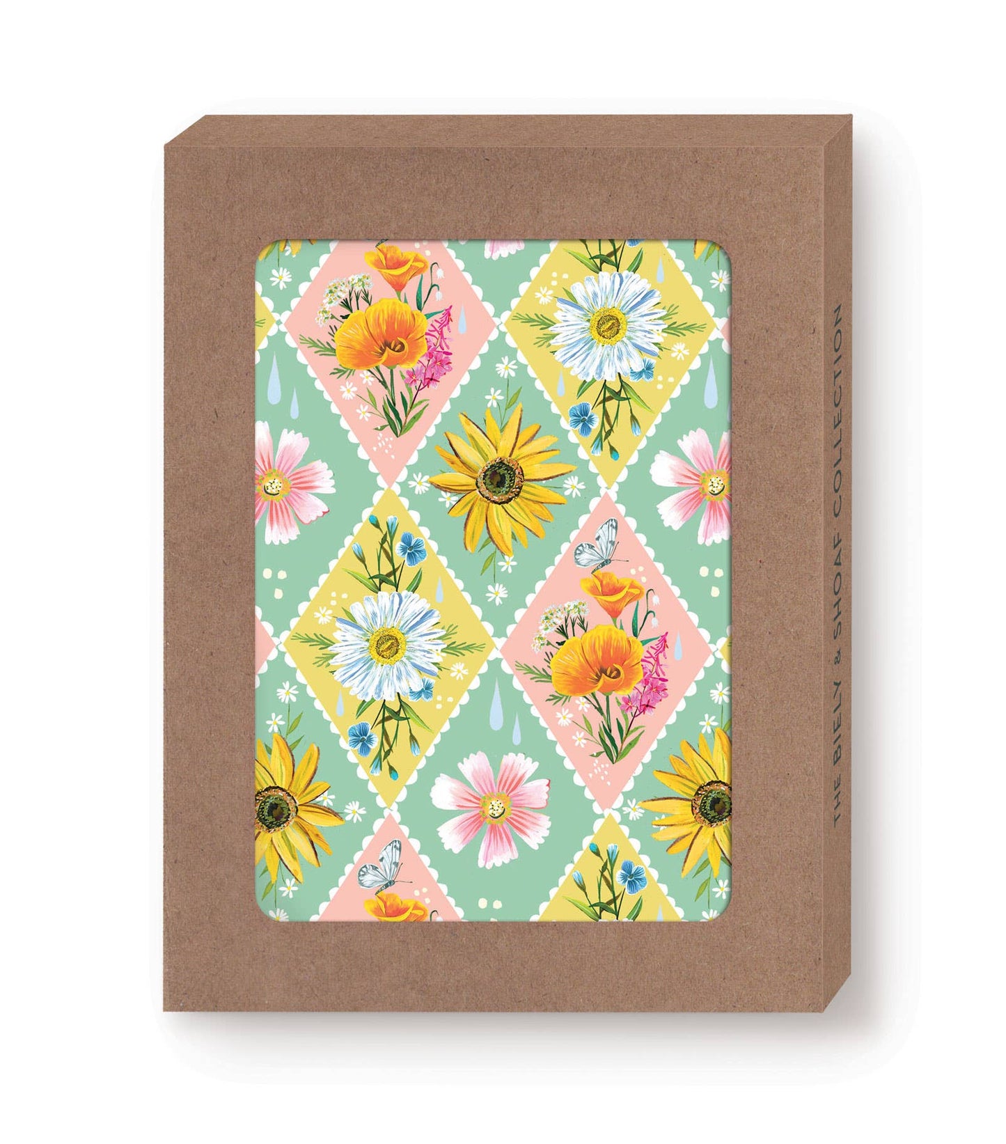 Diamond Pattern Boxed Notes - Set Of 10