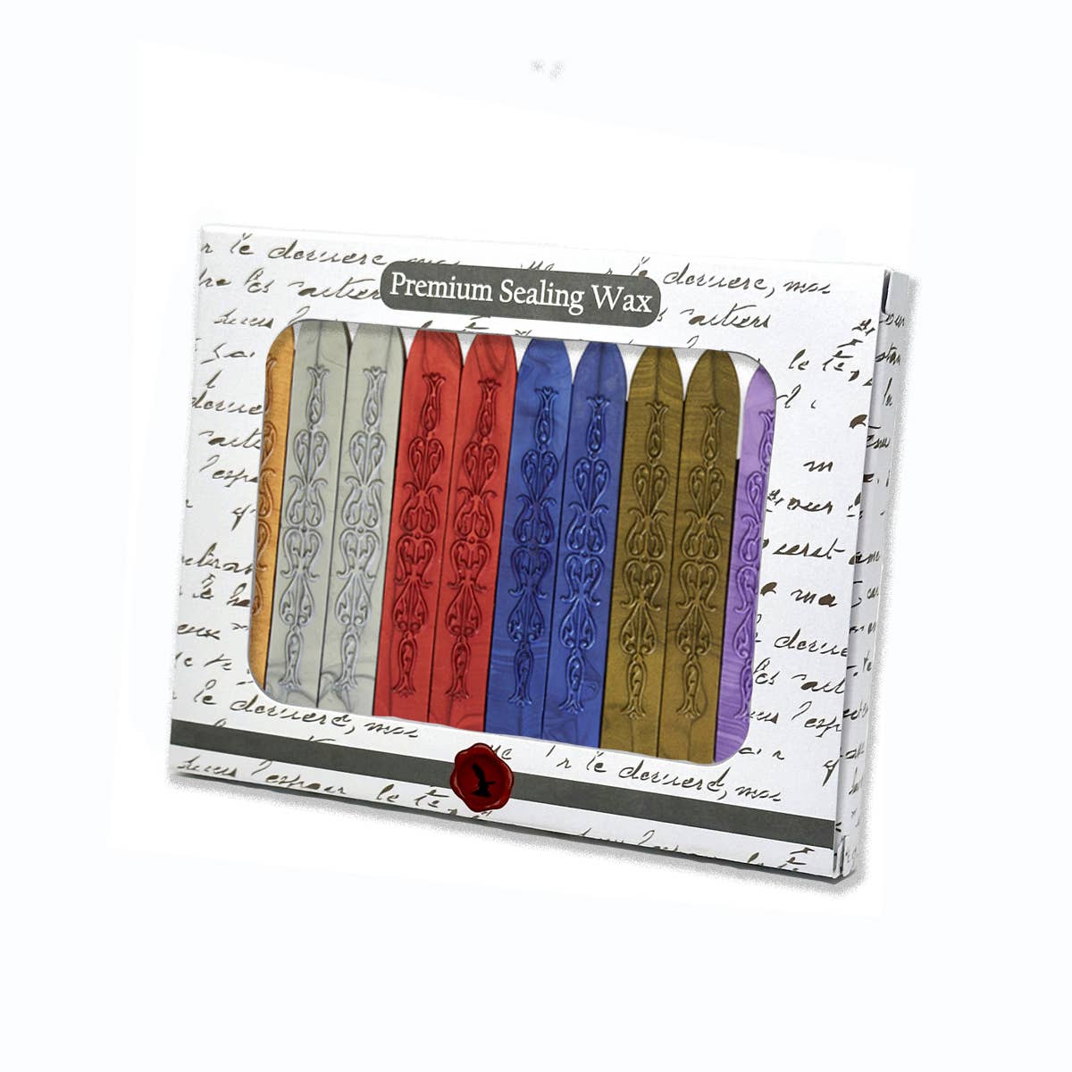 Premium  Sealing Wax Sticks with Wick-Assortm.PK/12-multi: Multi