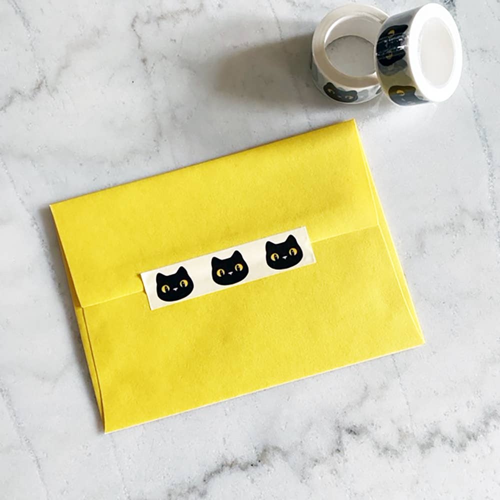 Black Cat Washi Tape 20mm x 10m