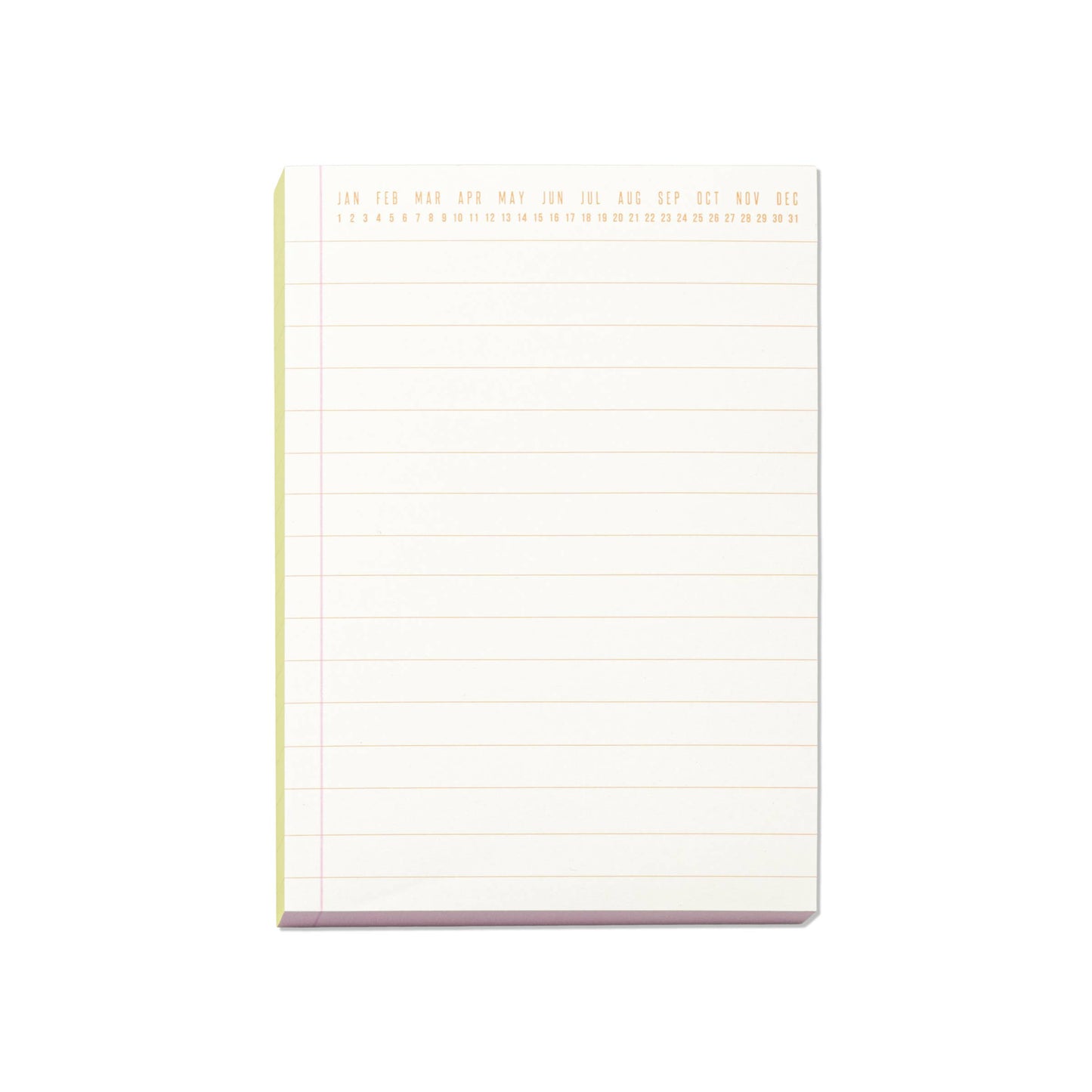 Colorblock Notepad: Green & Peach