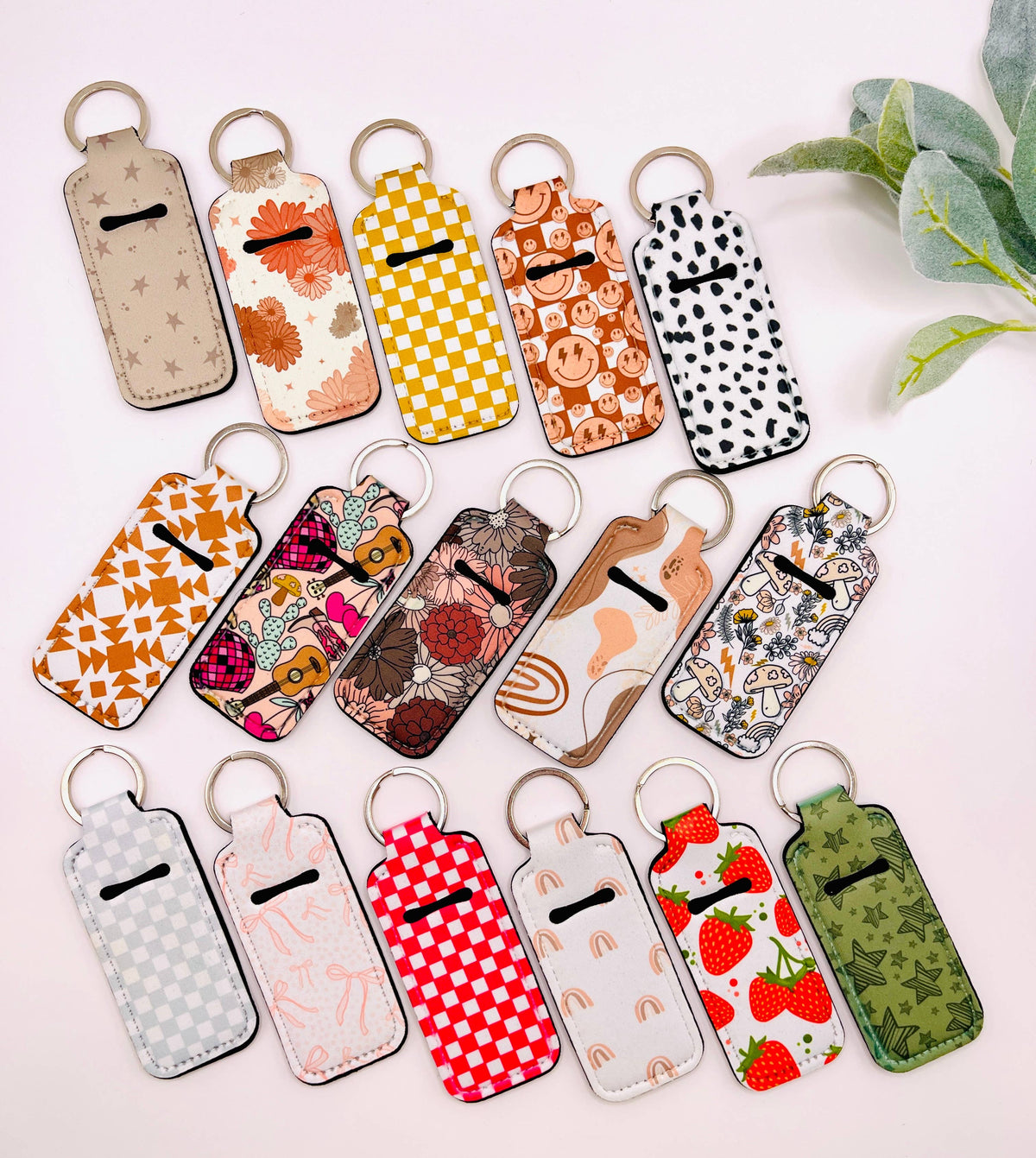 Chapstick Holder Keychain | Trendy Accessory : 14
