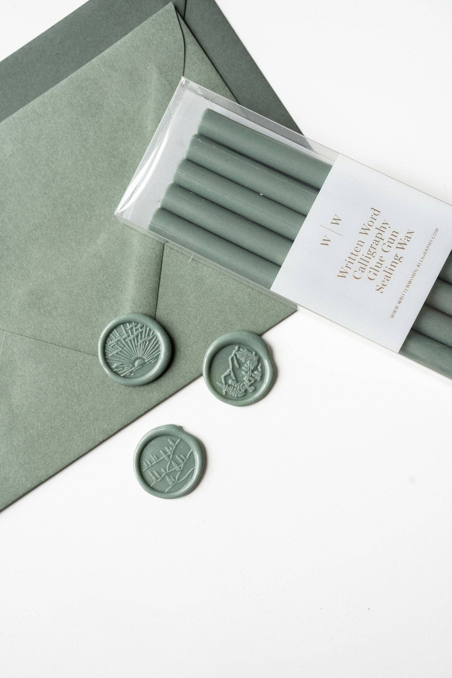 Forest Green Glue Gun Sealing Wax (Box of 5 Sticks)