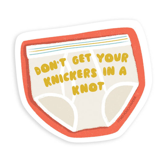 Knickers in a Knot Sticker