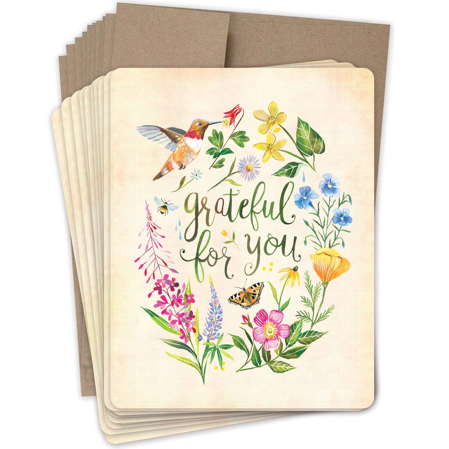 Grateful Boxed Notecard - Set of 10