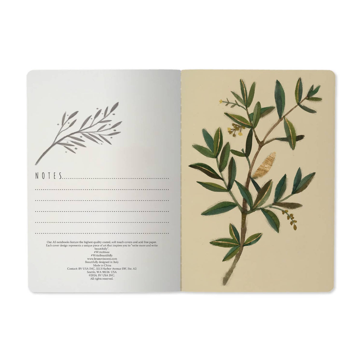 A5 Notebook - Olive