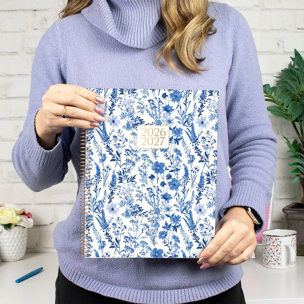 2026-27 Soft Cover Academic Planner, 8.5x11 Size: Blooming Wildly