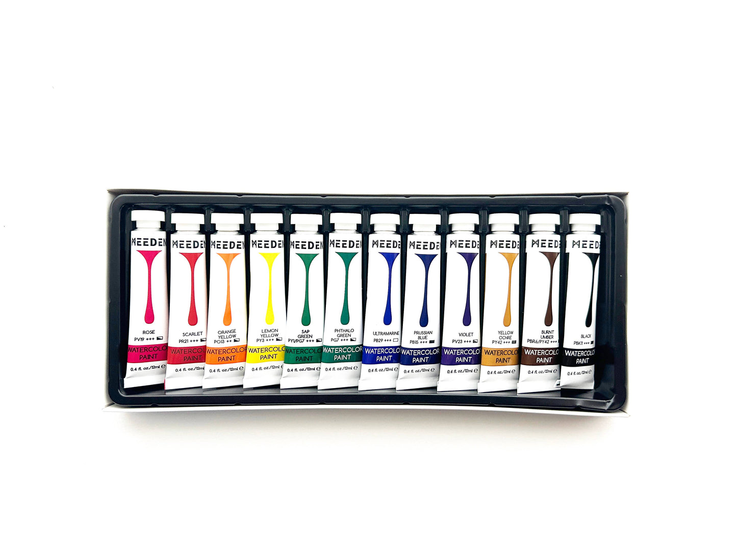 Meeden 12-Color Premium Watercolor Paint Set for Beginners