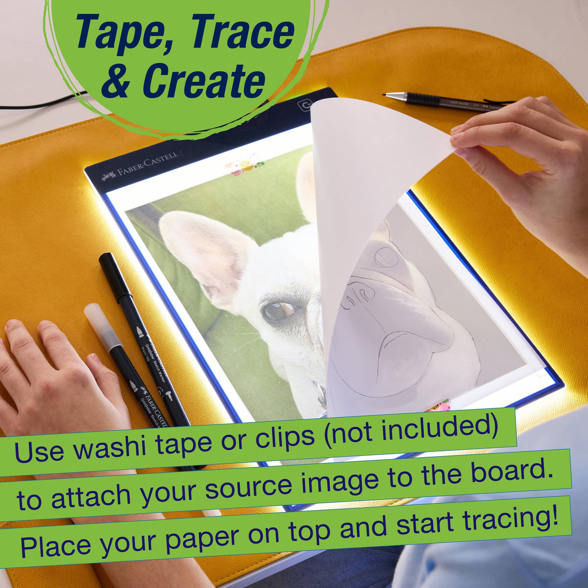 LED Light Tracing Tablet Board for Arts and Crafts