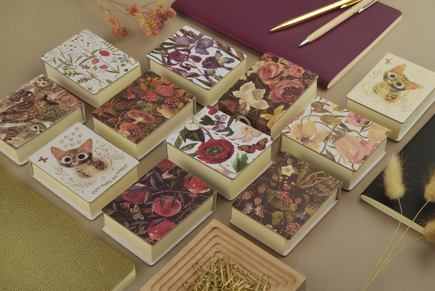 Tear-Away Notepad - Greens and Flowers 