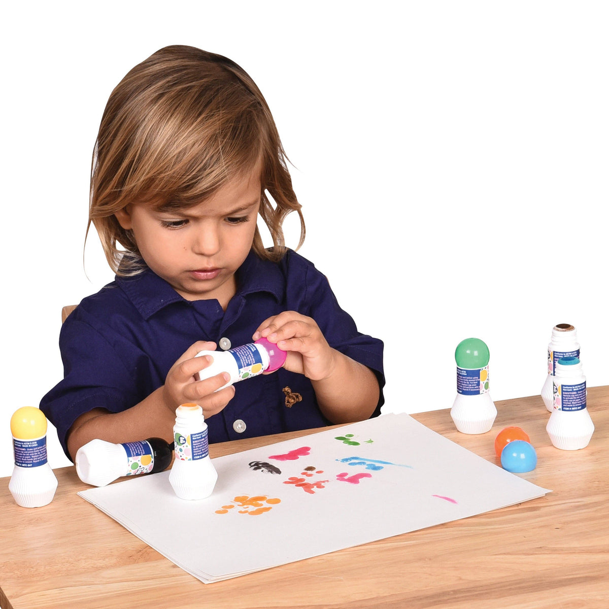Washable Chubby Dot Markers - Set of 8