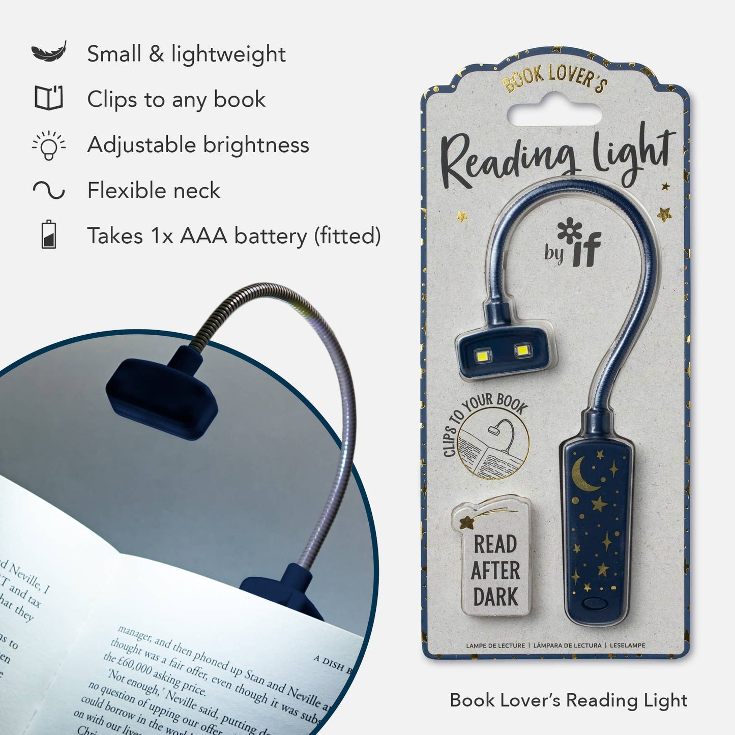 Bookaroo Moon & Stars Stationery: Gold Pen