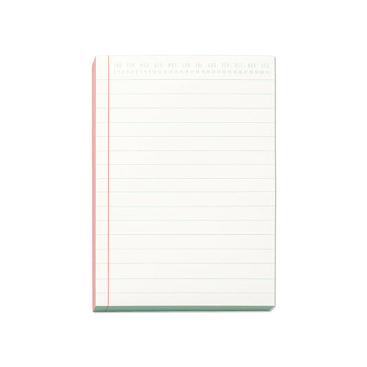 Colorblock Notepad: Coral & Blue