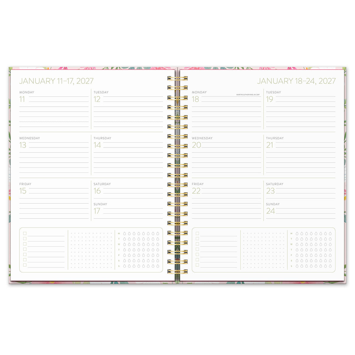 2027 Birds & Blooms Extra-Large Spiral Planner