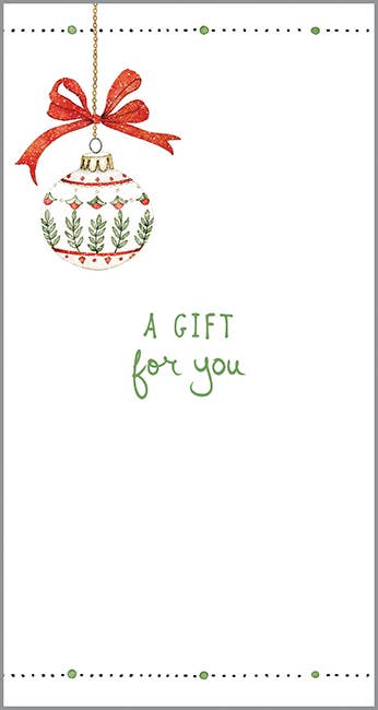 Packaged Money Gift Card Holder - Christmas Joyful Ornament