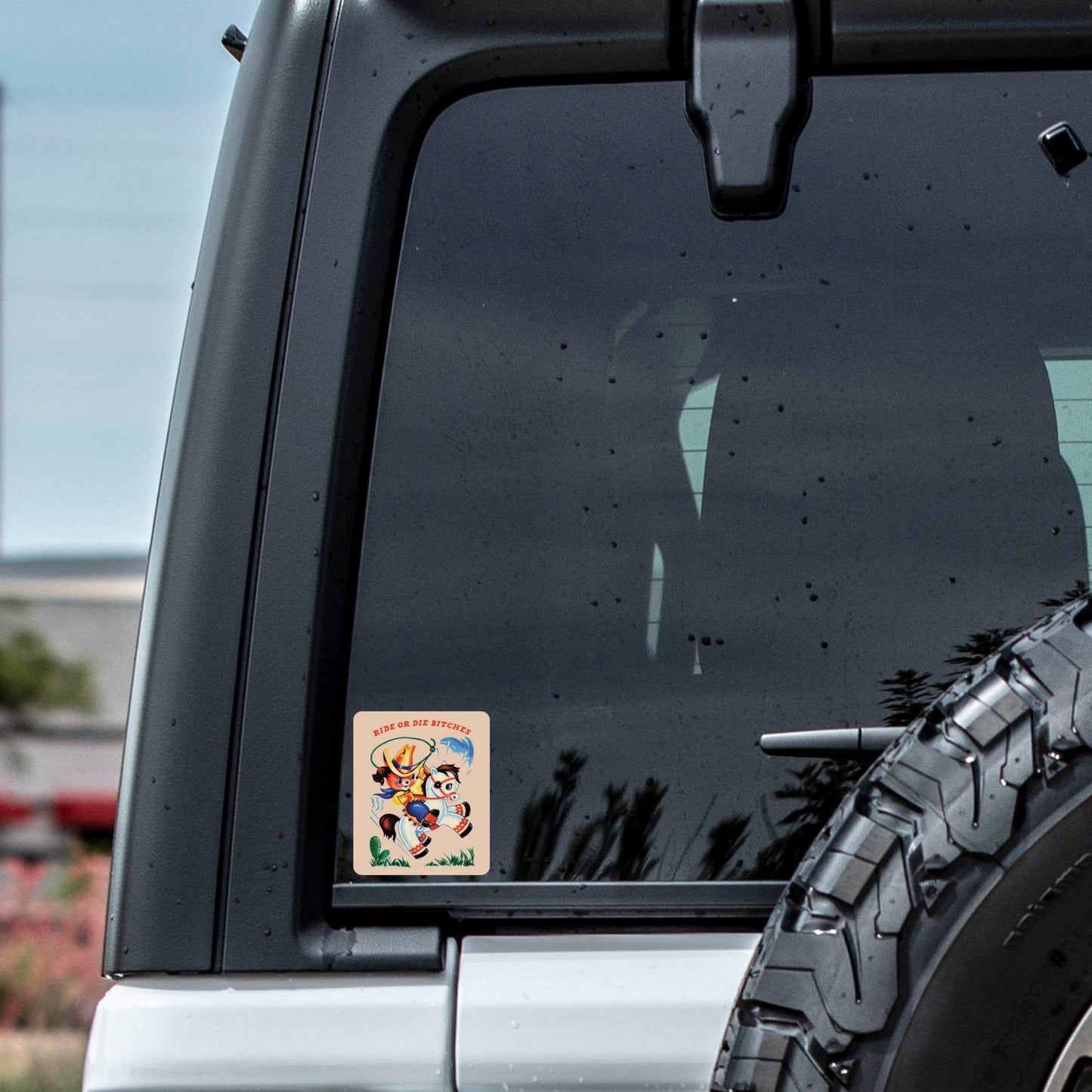 Ride or Die Bitches Cowboy Cactus High Quality Vinyl Sticker