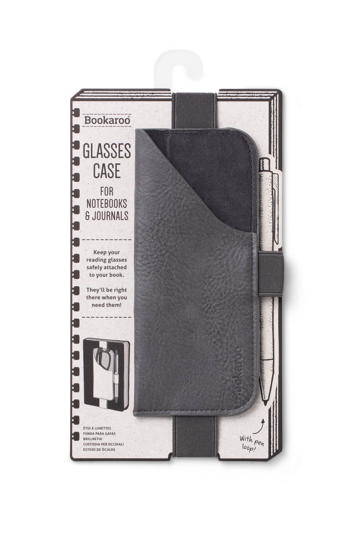Bookaroo Glasses Case: Black