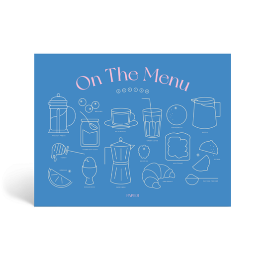 Weekly Meal Planner & Grocery List, Undated - On the Menu