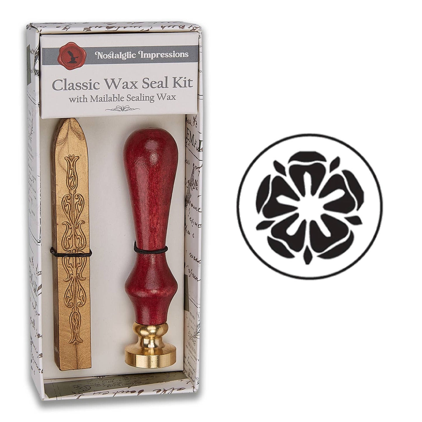 Nature-Inspired Wood Handle Wax Seal Kits: Branch Heart