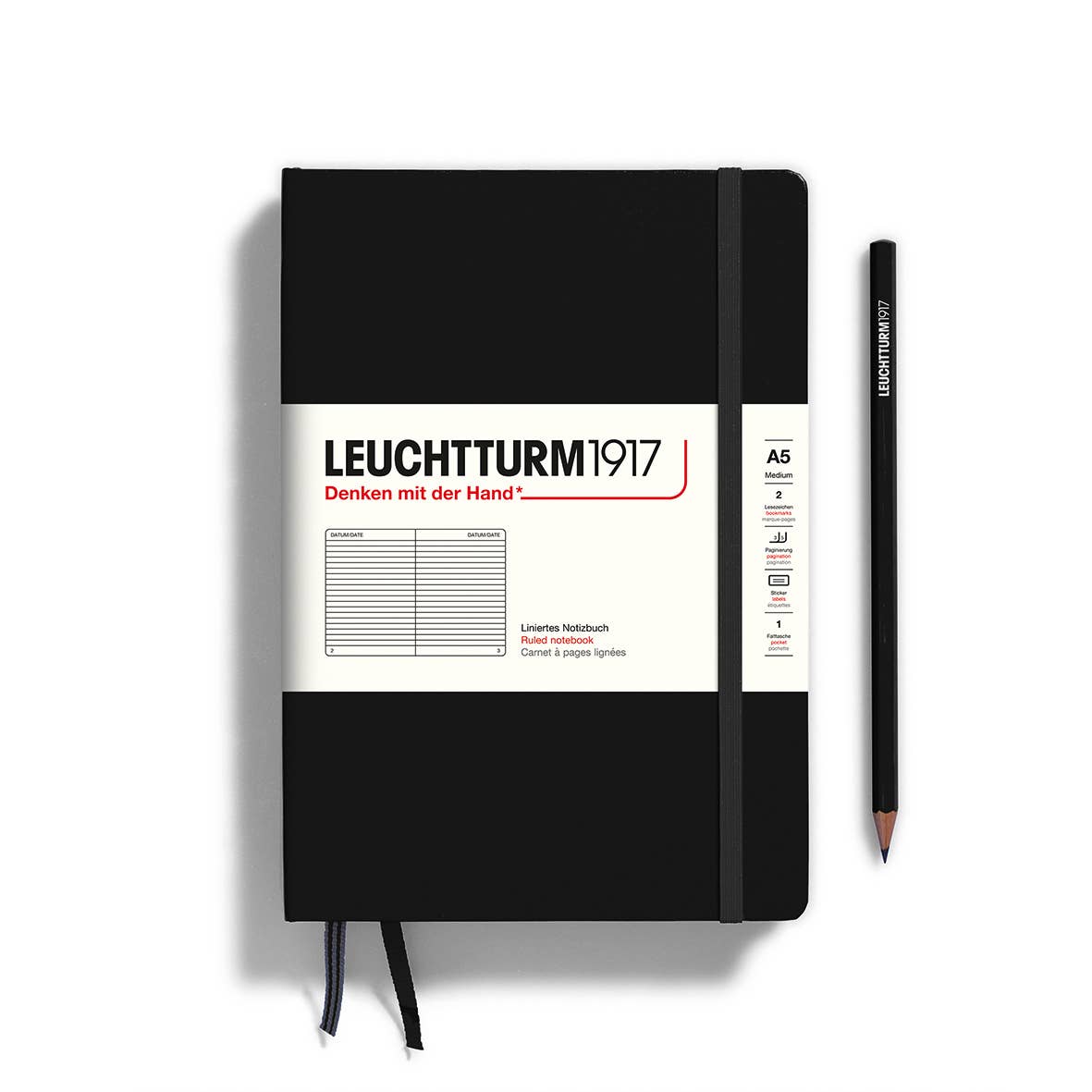 Notebooks - Medium (A5): Dotted / Hardcover / Lemon