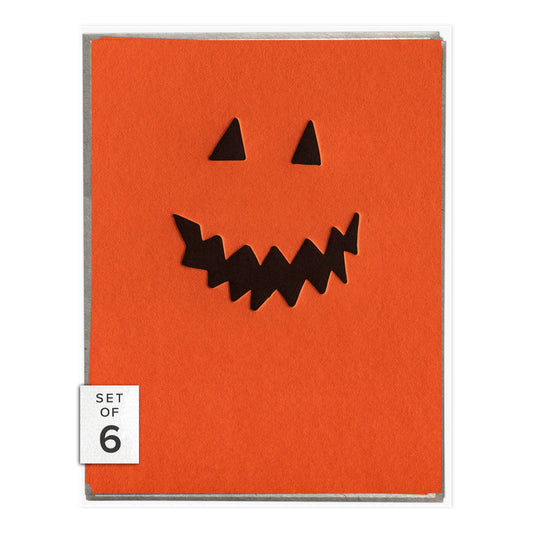 Jack O' Lantern  - Single Halloween card