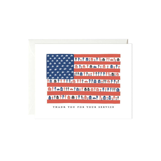Flag Thank You Card