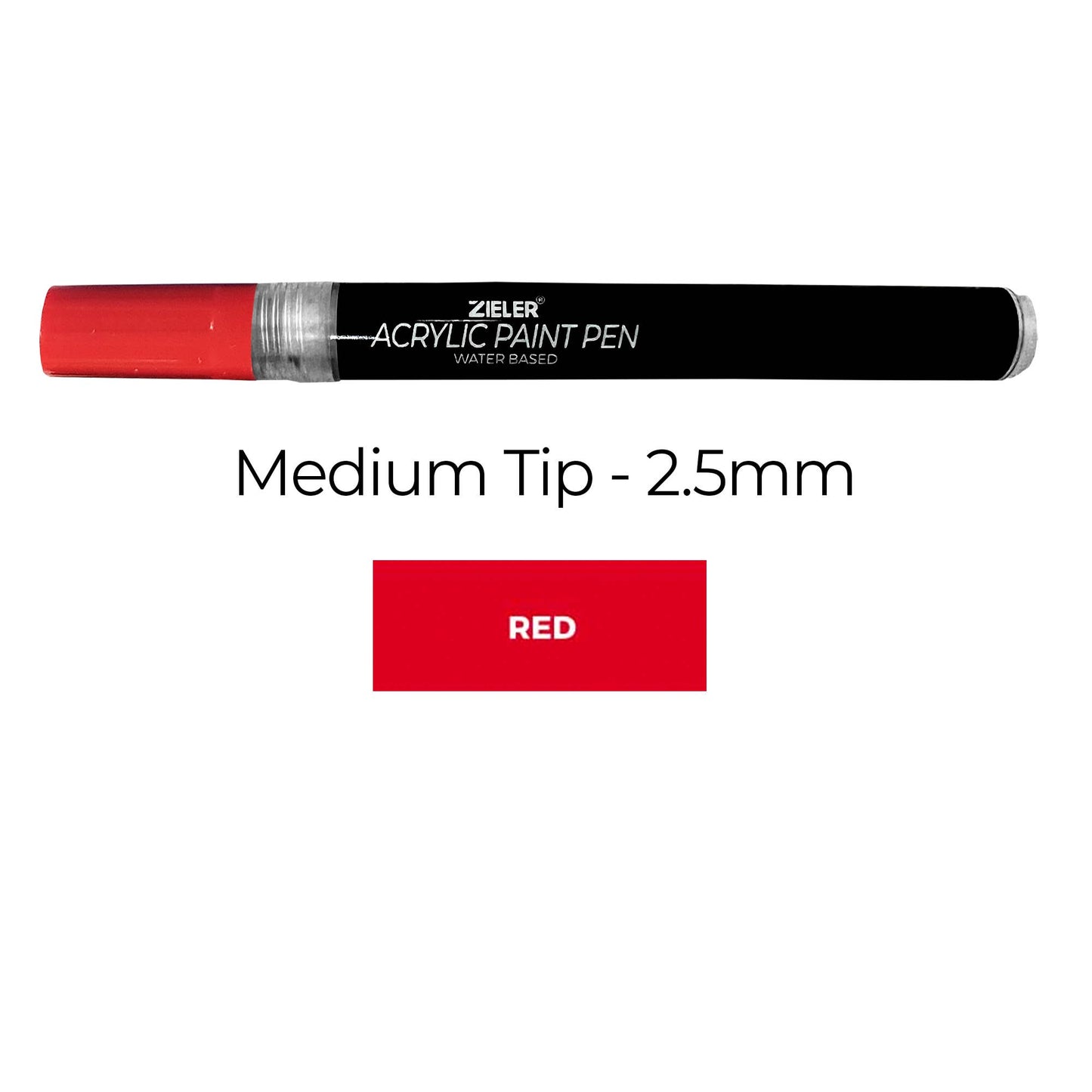 Acrylic Paint Pen -Medium (2.5mm) - Red