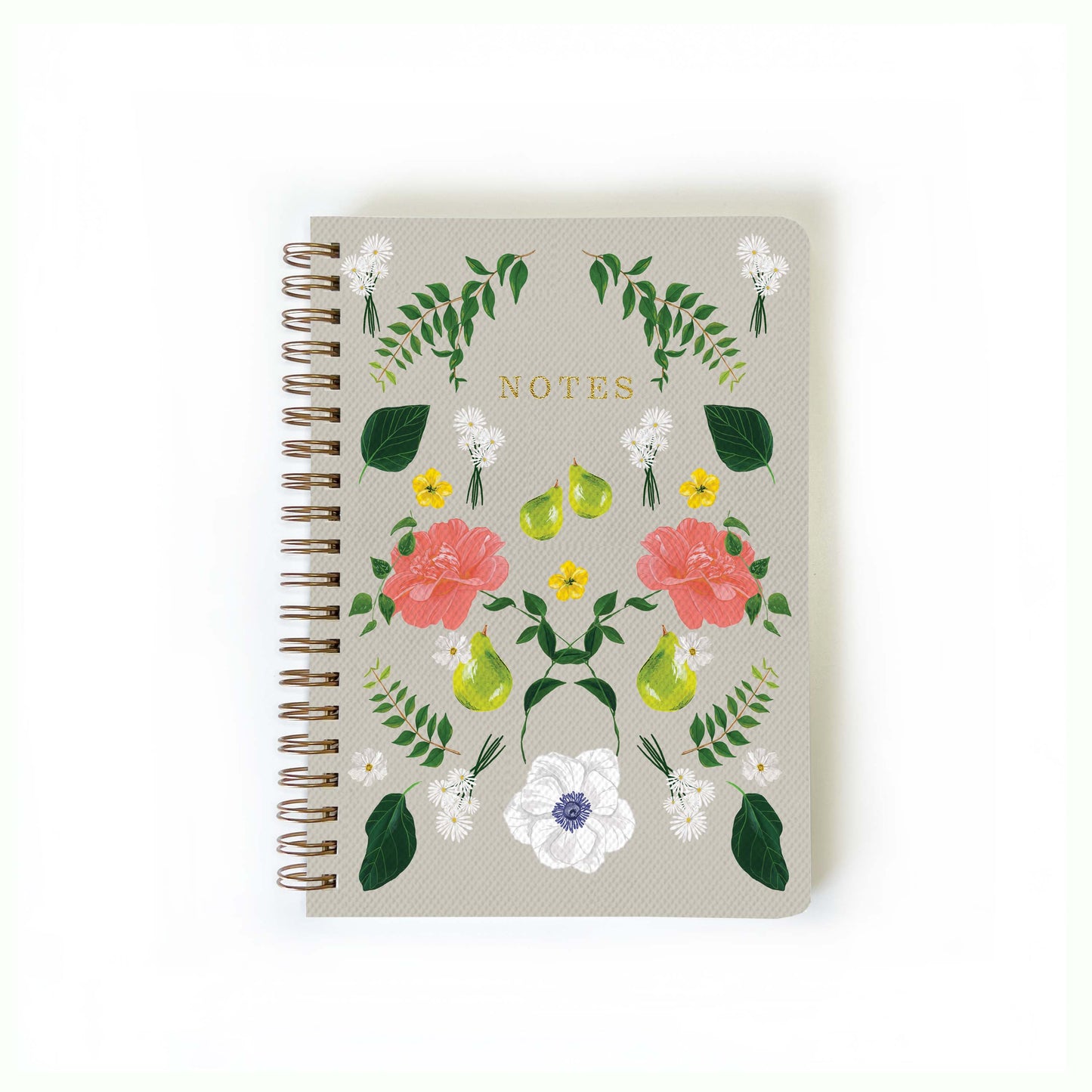 Flowered Notebook: Small Notebook / List Pages