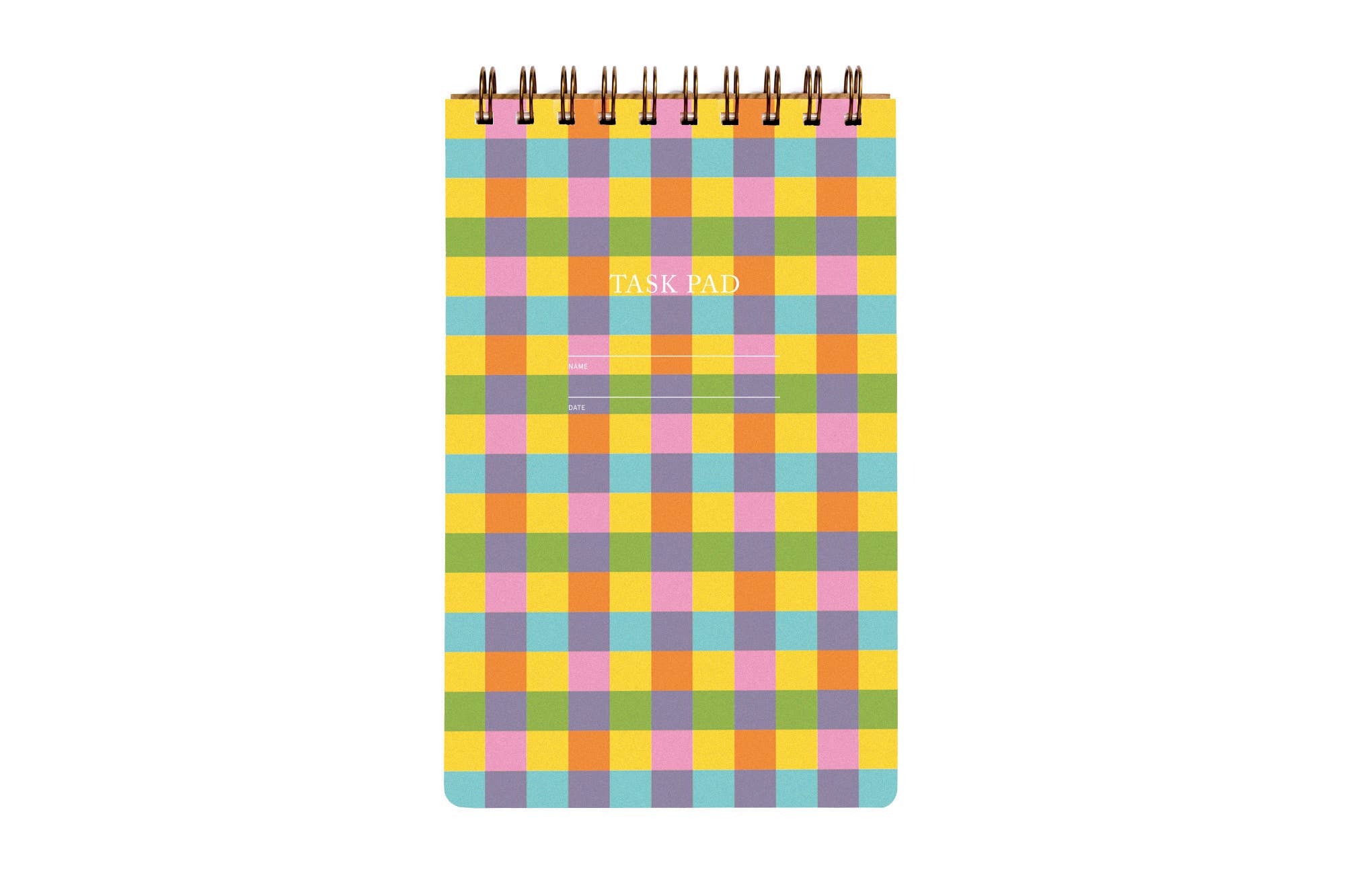 Task Pad Notebook - Plaid