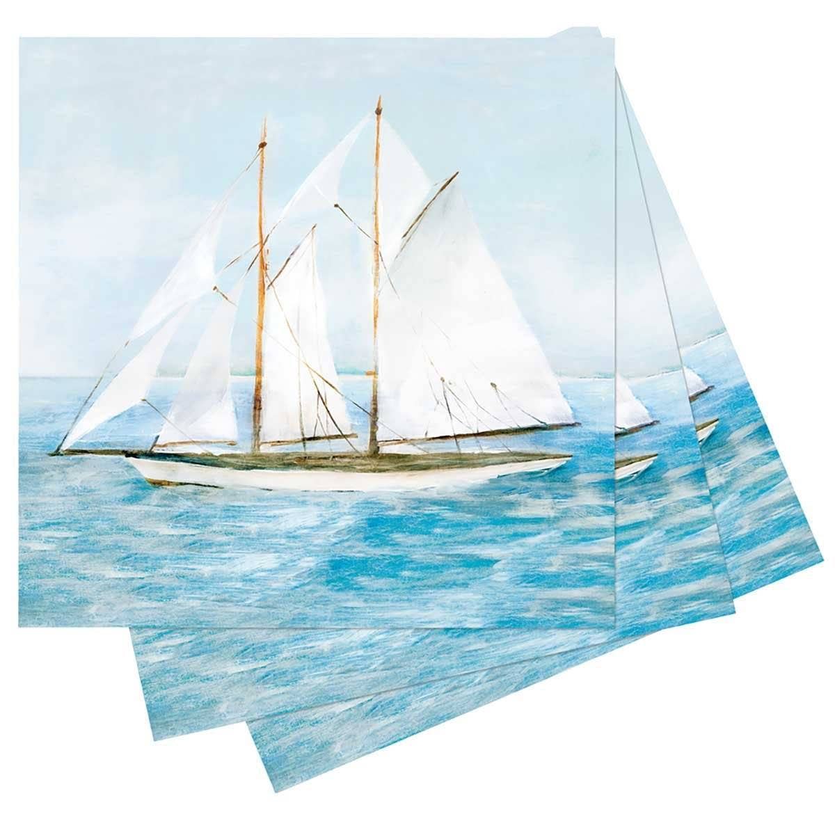 SUMMER SAIL Paper Napkins, Pack of 20