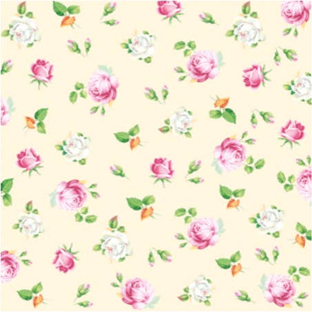 Romantic Roses Lunch Napkins - Floral Paper Napkins
