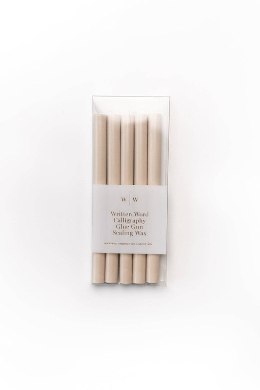 Beige Glue Gun Sealing Wax (Box of 5 Sticks)