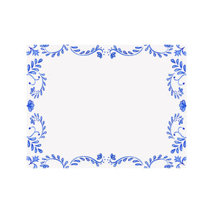 Open image in slideshow, Chinoiserie Border Flat Note Card
