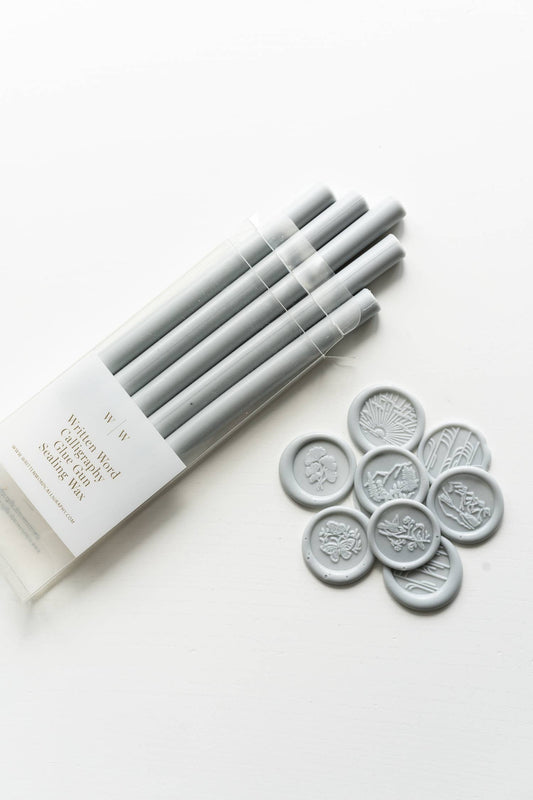 Pale Gray Glue Gun Sealing Wax (Box of 5 Sticks)
