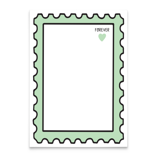 Mint Forever Stamp Notepad