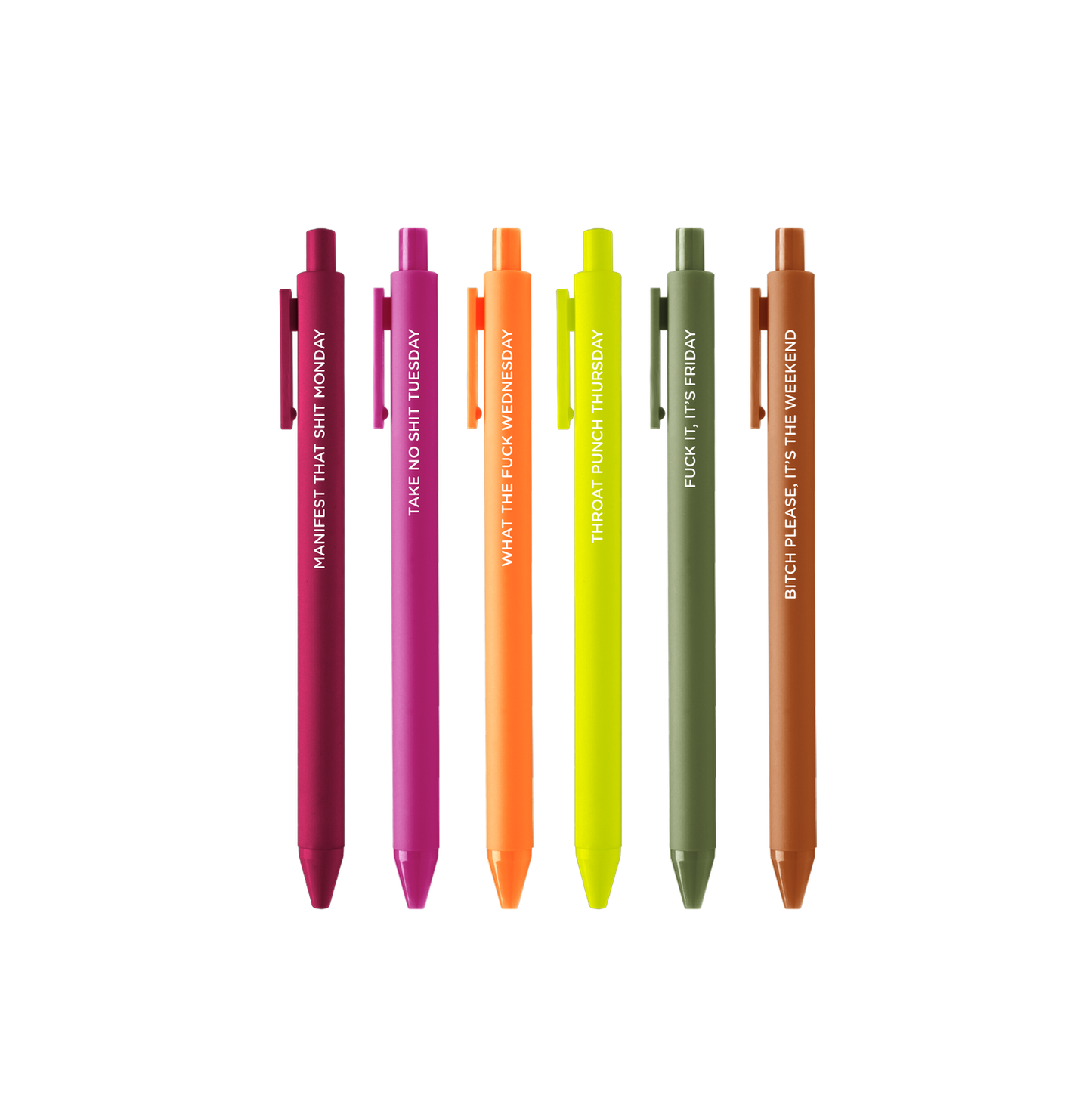 Weekday Jotter Set (*Adult) - 6 pack