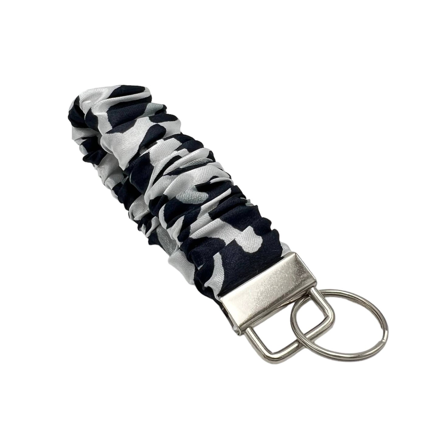 Leopard/Cheetah Scrunchie Keychain Satin Wristlet