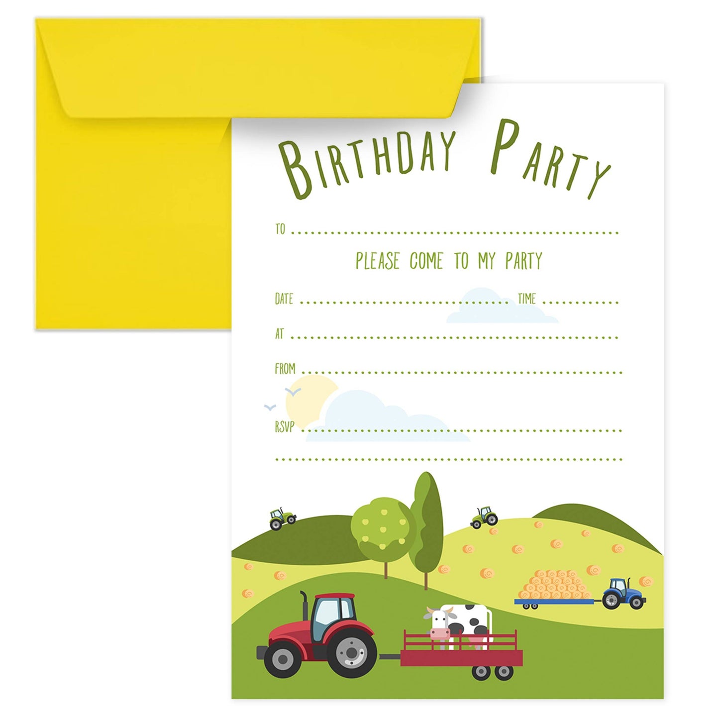 Bramble Hill Farm Party Invitations