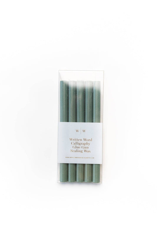 Forest Green Glue Gun Sealing Wax (Box of 5 Sticks)