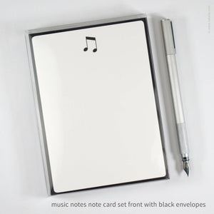 Open image in slideshow, Flat Note Card Set with Music Notes (#502)
