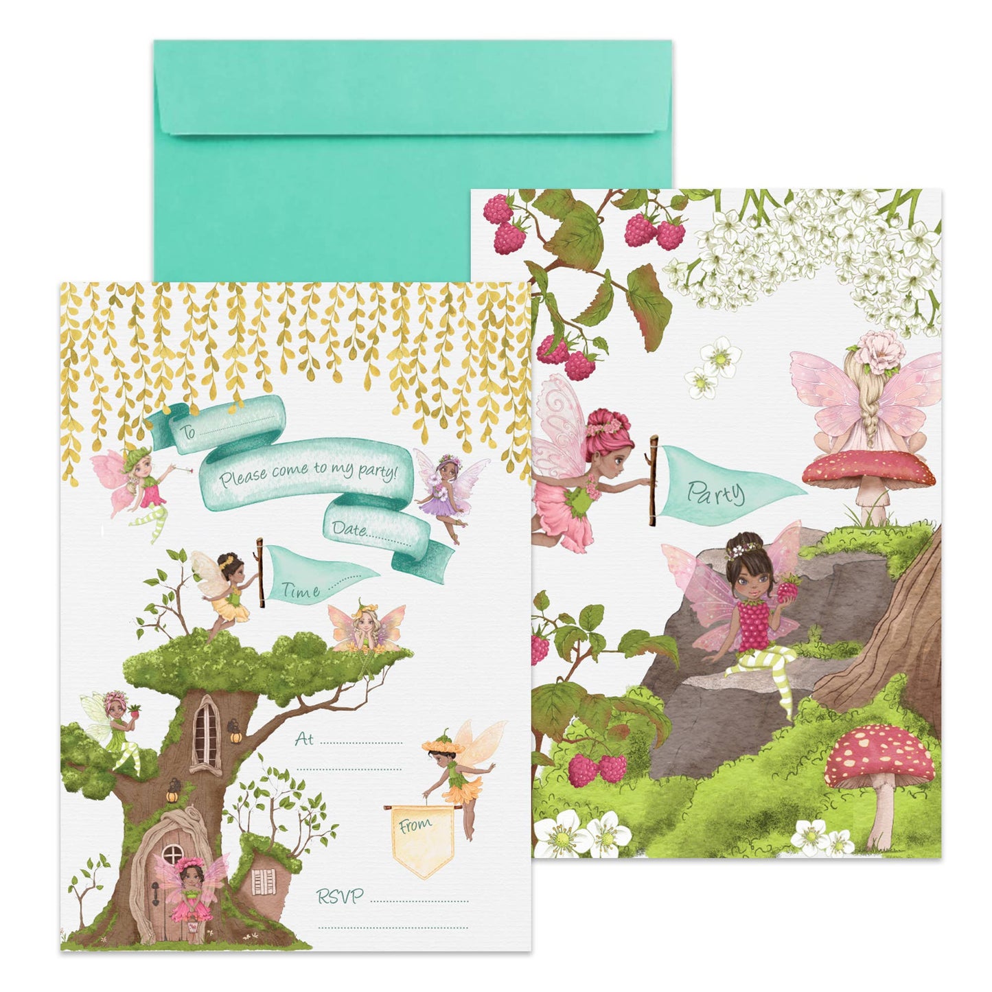 Fairy Birthday Party Invitations