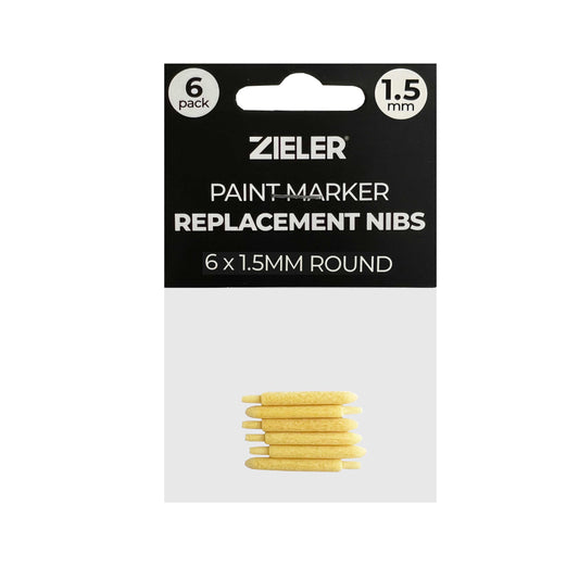 6 Replacement Nibs For Zieler 1.5mm Acrylic Paint Markers