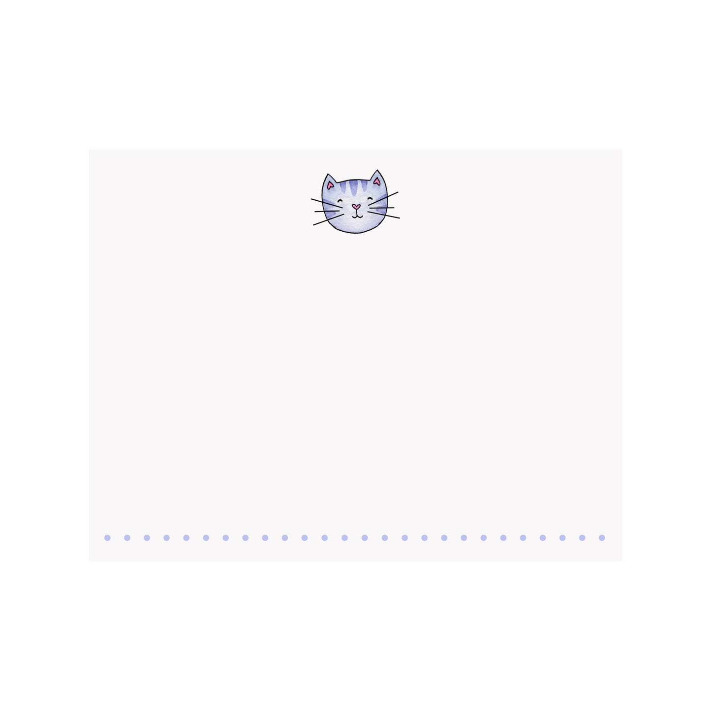 Kitty Cat Kitten Flat Note Card