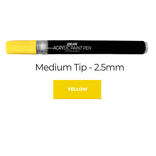 Acrylic Paint Pen - Medium (2.5mm) - Yellow