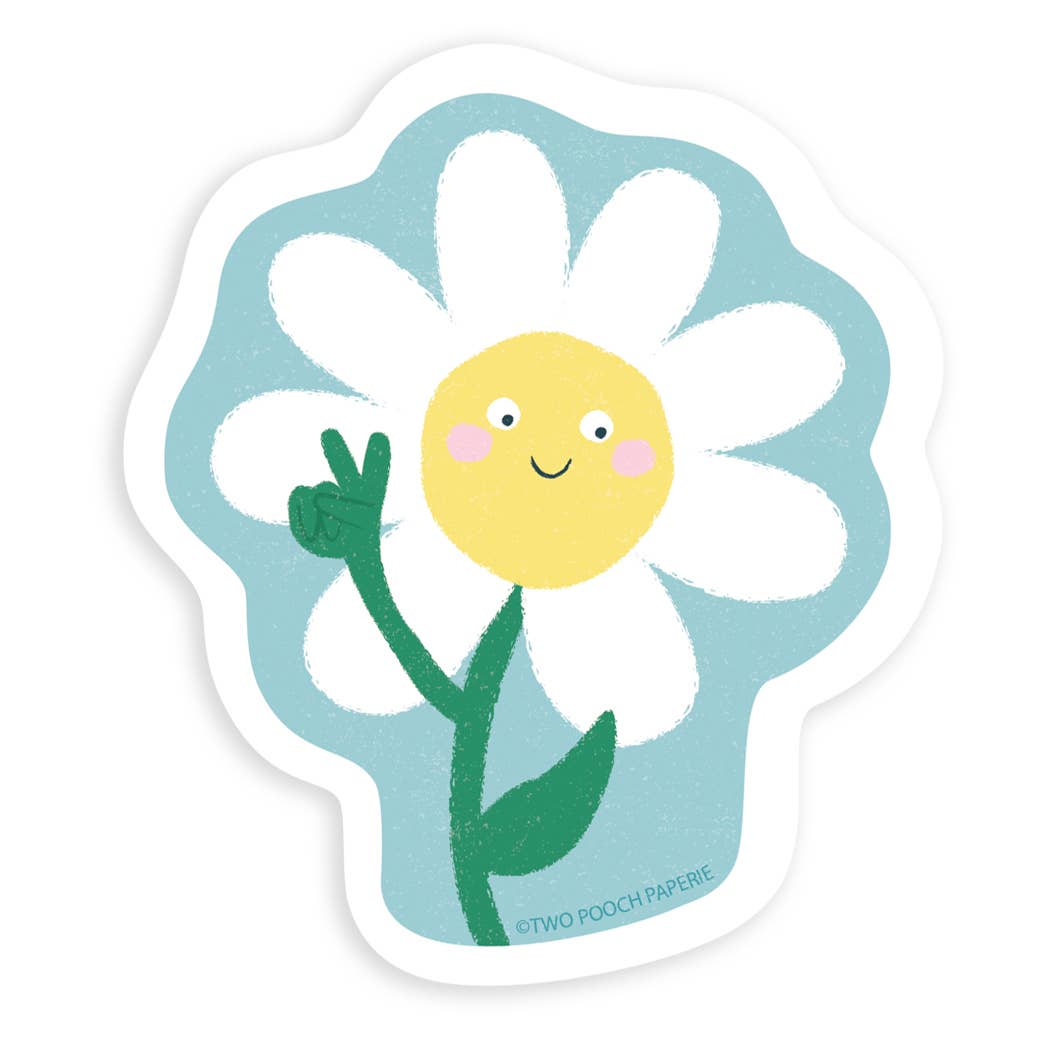 Peace Flower Sticker